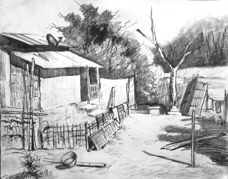 Sketsa Pemandangan Alam