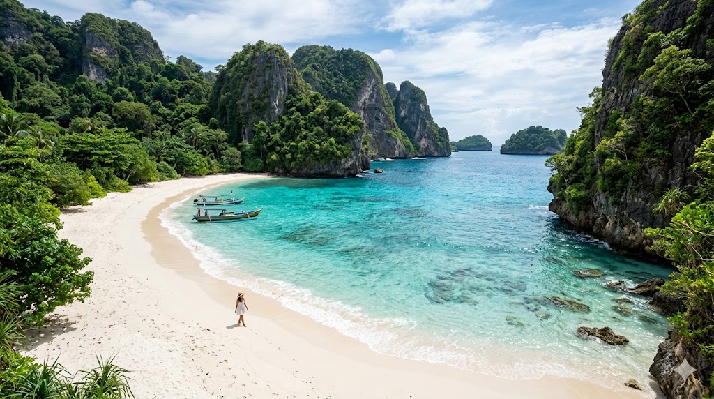 7 pantai & laut tersembunyi dengan pasir putih yang menawan