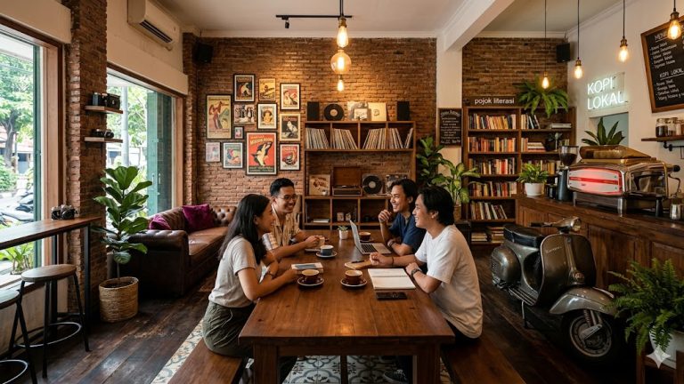 Inspirasi Dekorasi Kafe Bertema Lifestyle & Vintage Estetik