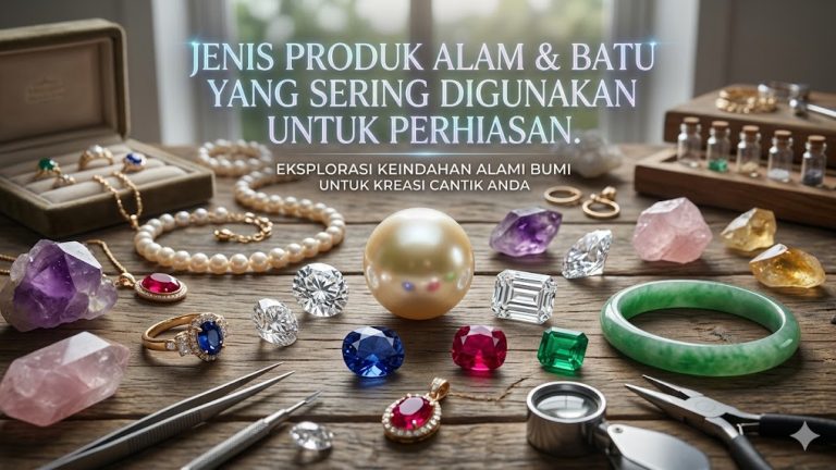 Jenis Produk Alam & Batu untuk Perhiasan Cantik